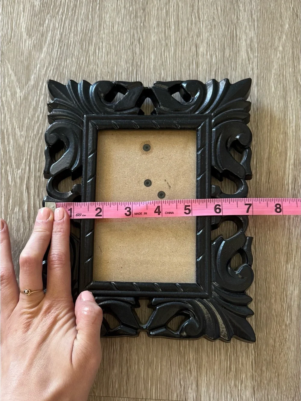 Ornate Black Decorative Picture Frame - Classic Home Accent